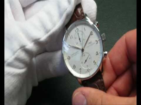 iwc portugieser - http://www.uhren-wellmann.de - IWC Portugieser Chronograph, 3714, Automatik.