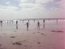 backhandsprings on the beach