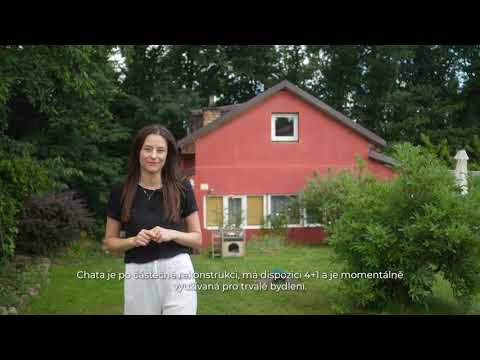 Video Prodej chaty 4 + 1 se zahradou a bazénem