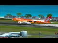 FSX HD Posky 777 Qantas Special Paint landing