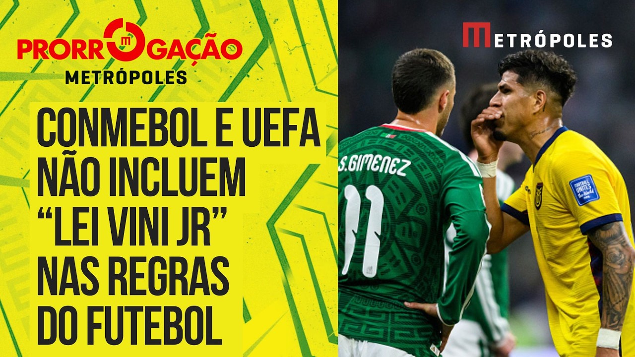 Conmebol adere à novas regras do futebol, mas descarta o uso de "Lei Vini Jr"
