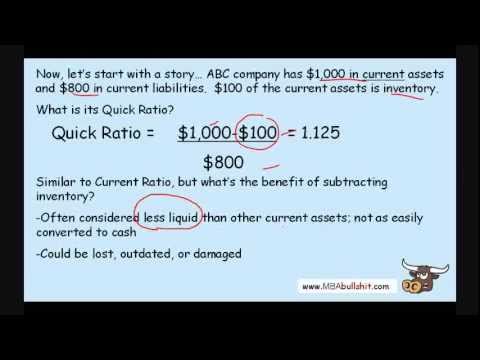 how to calculate quick ratio