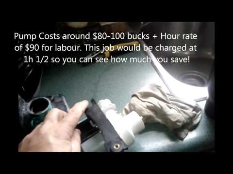 how to drain frigidaire affinity washer