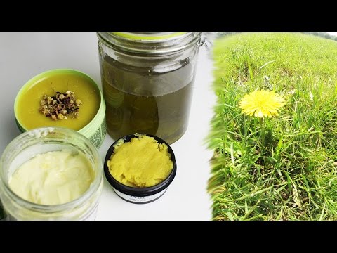 DIY - PFLEGENDE KOSMETIK aus LÖWENZAHN herstellen (Gesichtscreme, Handcreme, Körperöl, Salbe) VEGAN