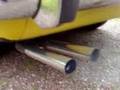 Triumph Stag 1977 Inca Yellow Engine exhaust sound