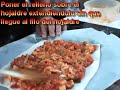 Empanada retangular hojaldre pisto bacalao