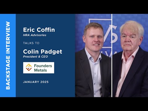  Colin Padget of Founders Metals Inc. talks to Eric Coffin at Metals Investor Forum