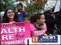 CTNJ-TV: Protesters Line Greenwich Ave. in Stamford