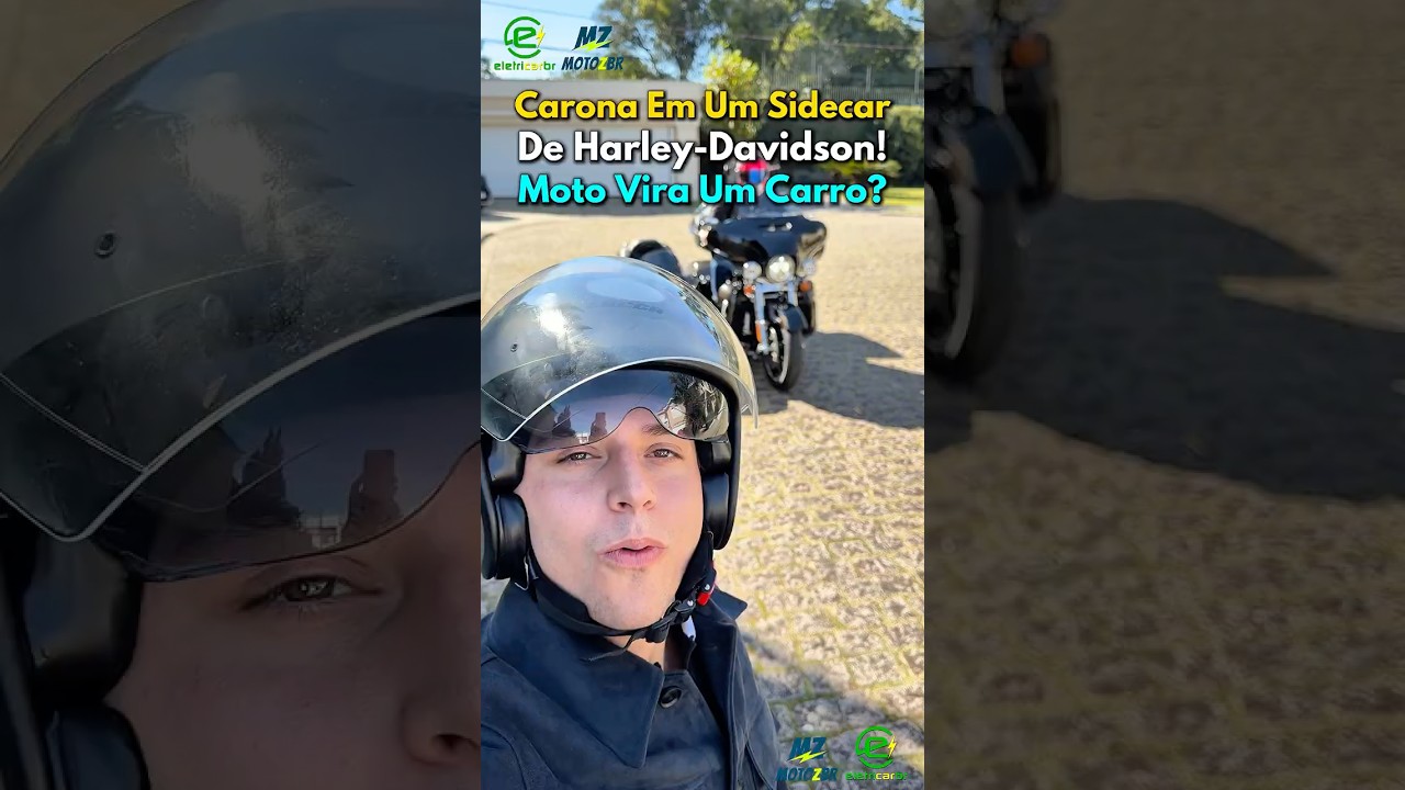 Carona em um Sidecar de Harley-Davidson! Moto Vira Um Carro?⚡️