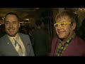 elton john and david furnish talk father's day gifts, bedtime stories and new music at the richard james show during men's fashion week. report by poppy jami...