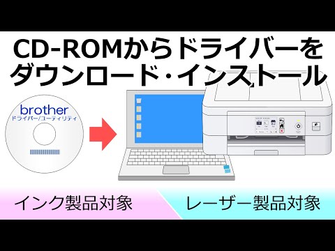 CD-ROMからドライバーのダウンロードとインストールする方法