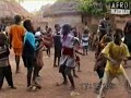 Children are dancing before festival Konden