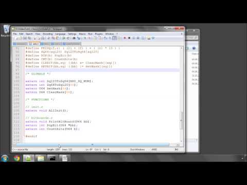 how to set clear and toggle a bit in c