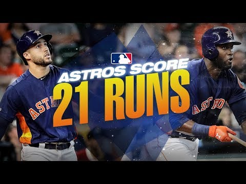 Video: Astros put up 21 runs against the Mariners
