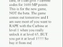 Selling M1A1 Carbine Codes!!