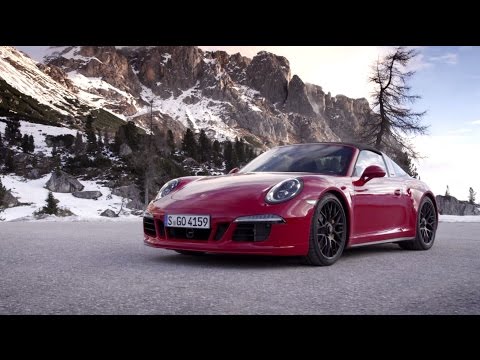 The new 911 Targa 4 GTS in motion.