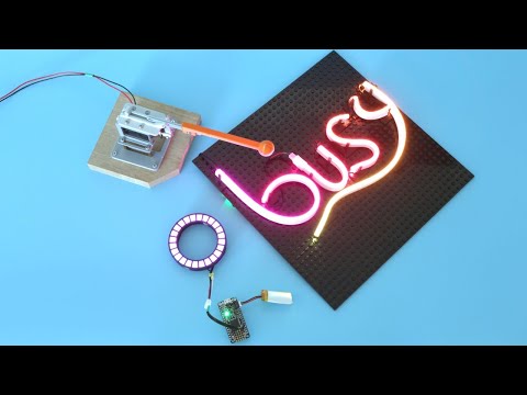 3D Hangouts – Solenoid Drums and Lego Neon LED signs #3DPrinting