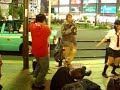 Akihabara - Future J-pop star performs on the street with insane male dancers!