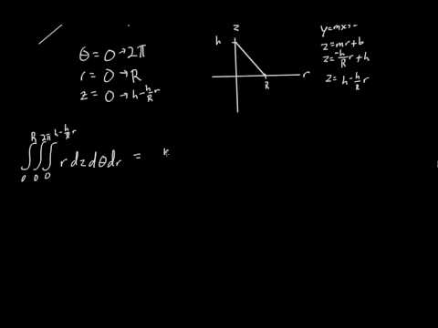 how to prove volume of cone using integration