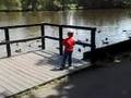 Ethan feeding the birds.