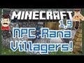 Minecraft 1.9 RANA NPC VILLAGERS Mod ! Alternate Village Mobs!