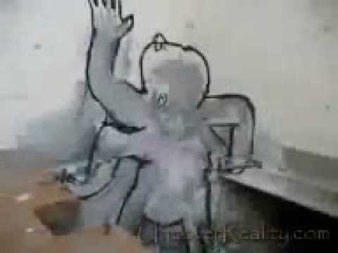 Creepy animated graffiti