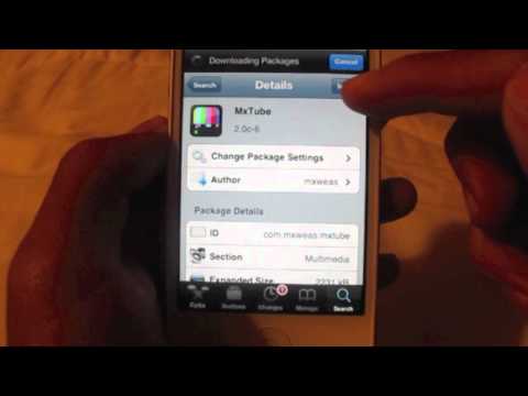 Cydia - Como bajar videos de YouTube Desde el iPhone/iPod Touch o iPad - MxTube