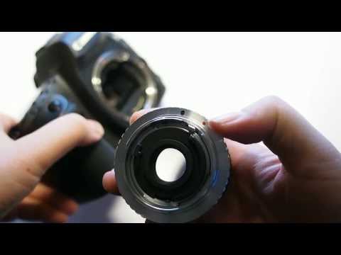 how to attach nikon lens to camera