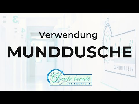Wie verwendet man eine Munddusche
