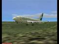 FS2004 LAC B732 pousando em Kinshasa