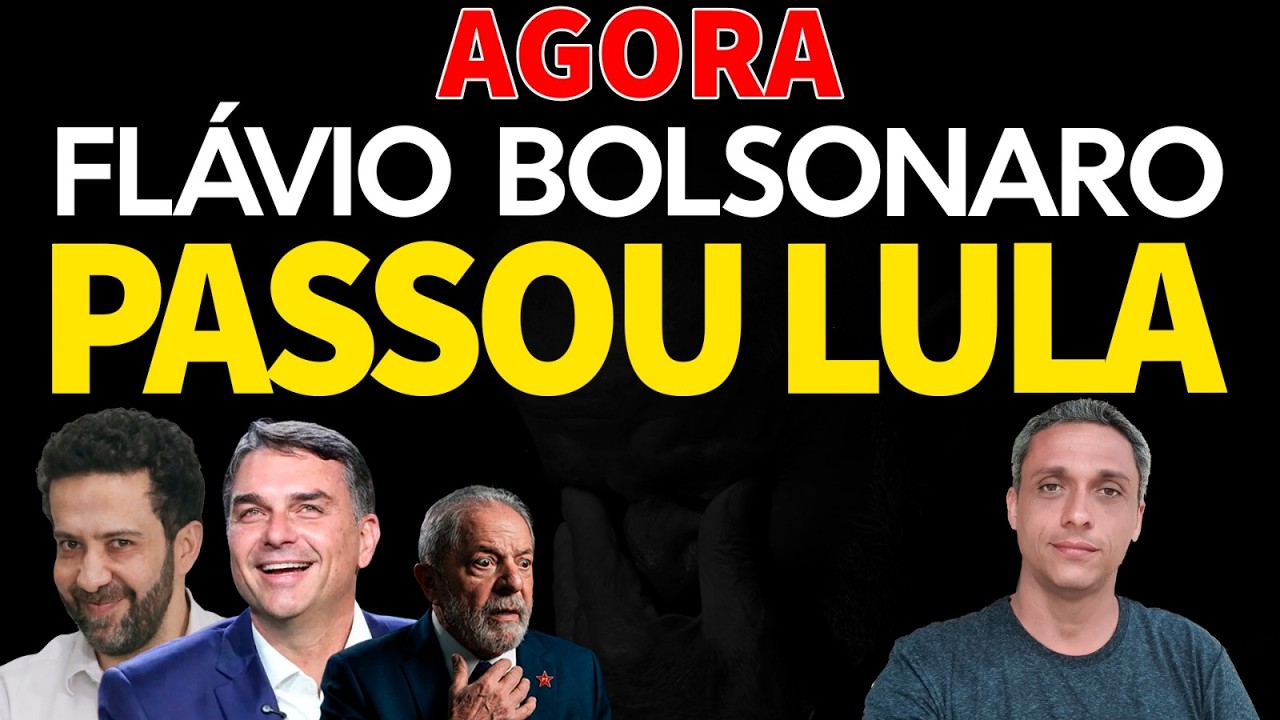 AGORA - Flávio Bolsonaro passo LULA na última pesquisa. O Brasil vai VENCER