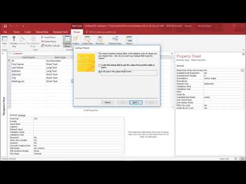 video-linktoworks-MS Access 2016 - Create Simple Database - YouTube