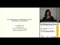 Dr.Stefanie Wöhl: Die Transformation von Staatlichkeit in der EU: Sozialpolitische Konsequenzen 1/5