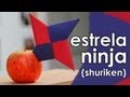 Estrela ninja de origami (shuriken)