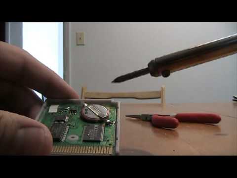 how to replace a gba game battery