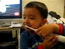 Jaden Brushing his Teeth?