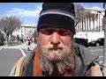 Homeless man outside Heller argument 1 Homeless man outside Heller argument 1