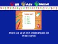 FunEasyEnglish.com Classroom Vocabulary Word Groups FunEasyEnglish.com Classroom Vocabulary Word Groups