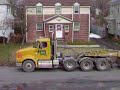 huge lowbed flying by