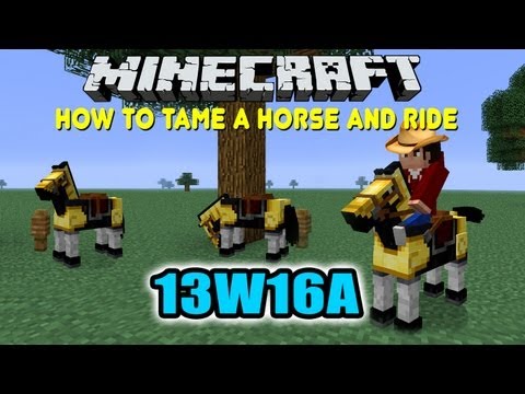 how to tame a horse on minecraft