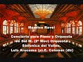 luis aracama junto a la orquesta sinf�nica del valles interpretan el 2� mov del concierto en sol m de m. ravel en el palau de la musica de barcelona bajo la direcci�n de edmon colomer