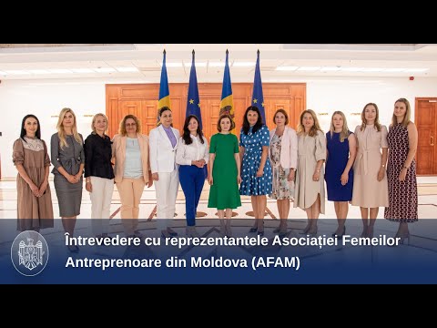 Președinta Maia Sandu a avut o întrevedere cu reprezentantele Asociației Femeilor Antreprenoare din Moldova (AFAM)