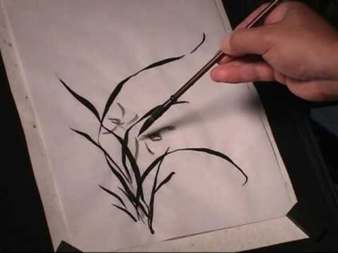 how to draw orchids