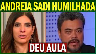 Sakamoto EXPLODE com Andreia Sadi e CONFRONTA a GLOBO ao vivo!!