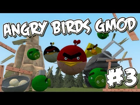 Garrys Mod Angry Birds Part 3 - Crazy Cannons