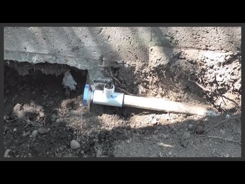 how to install umbrella drain