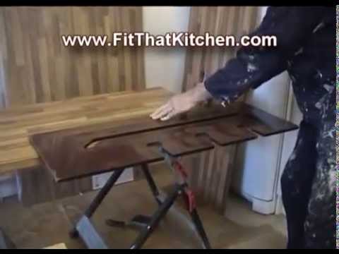 how to fit oak upstands