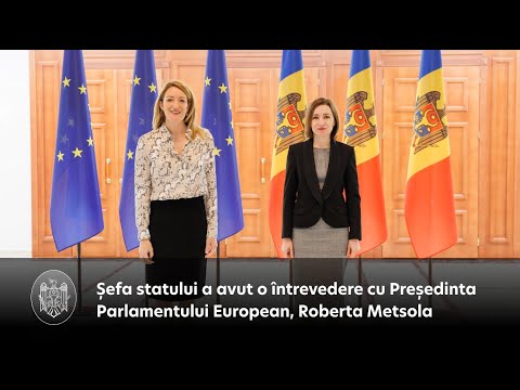 President Maia Sandu in discussion with the President of the European Parliament, Roberta Metsola: "We need support to overcome the consequences of the war and to start accession negotiations as soon as possible"