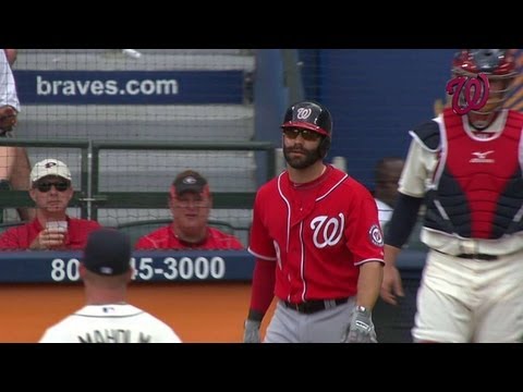 Video: WSH@ATL: Espinosa hit by Maholm's pitch in fourth