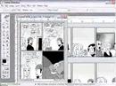 this is a high-speed capture of the coloring and lettering process for my comic strip, suburban tribe.
